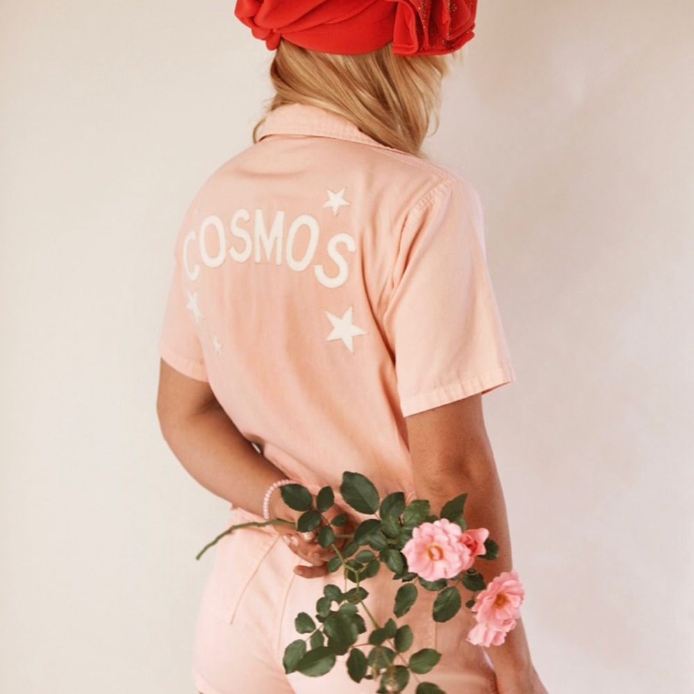 SugarHigh Love Stoned Baby Pink Cosmos Romper